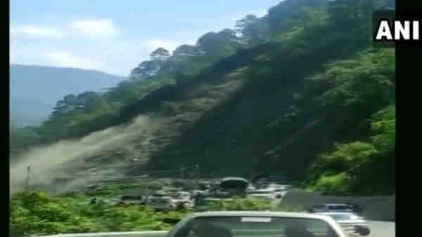 Badrinath National Highway-7 blocked after landslide Badrinath National Highway-7 blocked after landslide