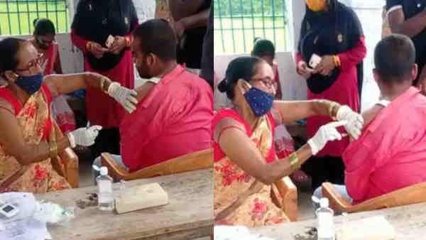 chhapra News: nurse empty injection to young man without corona vaccine chhapra News: nurse empty injection to young man without corona vaccine