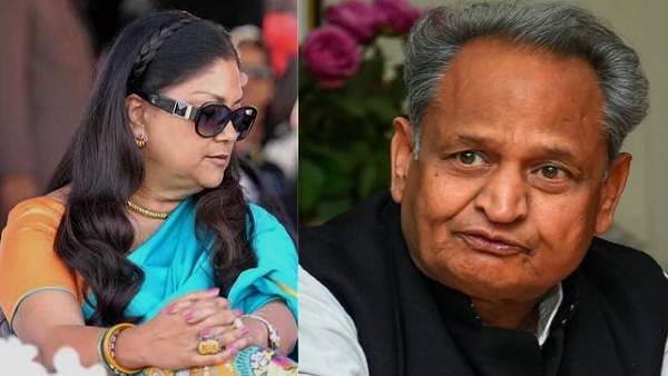 Vasundhara raje and Ashok Gehlot is Congress Vasundhara raje and Ashok Gehlot is Congress