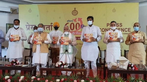 Haryana 600 days of BJP JJP government completed manohar lal khattar Haryana 600 days of BJP JJP government completed manohar lal khattar