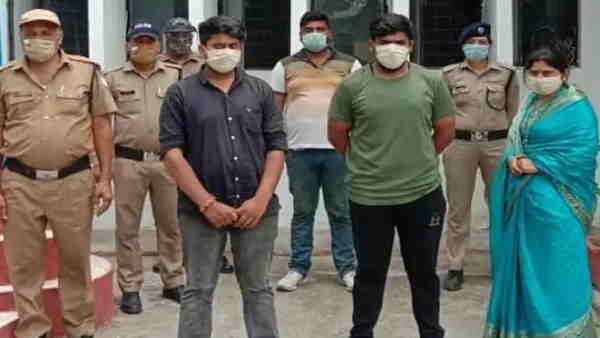 BJP leader Reena Goel with her two sons arrested for acquiring property of elderly couple in dehradun BJP leader Reena Goel with her two sons arrested for acquiring property of elderly couple in dehradun