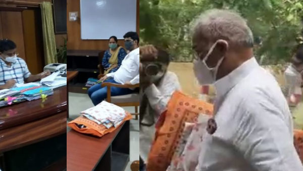 BJP MLA Madan Dilawar reached Kota Collectors office with pillow and bed sheet BJP MLA Madan Dilawar reached Kota Collectors office with pillow and bed sheet