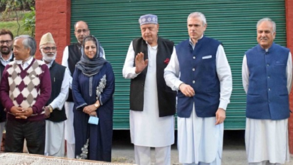 Gupkar leaders Gupkar leaders