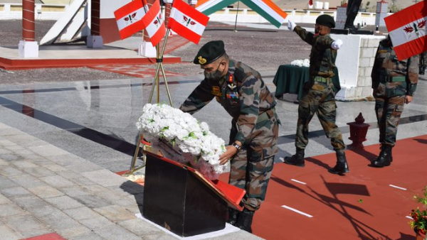 Fire & Fury Corps paid homage to martyrs of Galwan on the first anniversary of the violent clash Fire & Fury Corps paid homage to martyrs of Galwan on the first anniversary of the violent clash