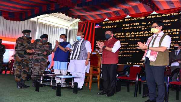 बीआरओ की बनाई 12 सड़कें राष्ट्र को समर्पित