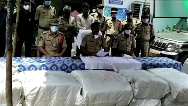 ganja seized in Telangana ganja seized in Telangana