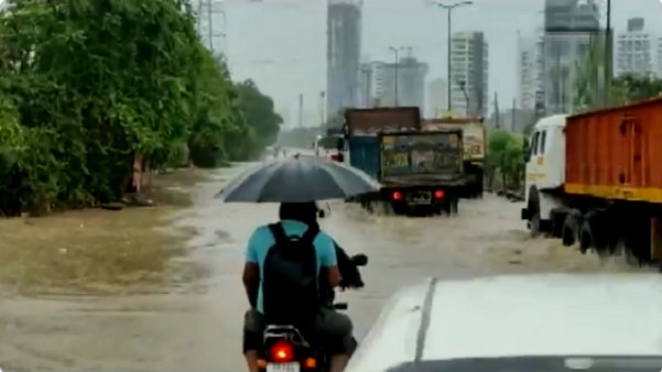 Heavy rain in Gurugram city Heavy rain in Gurugram city