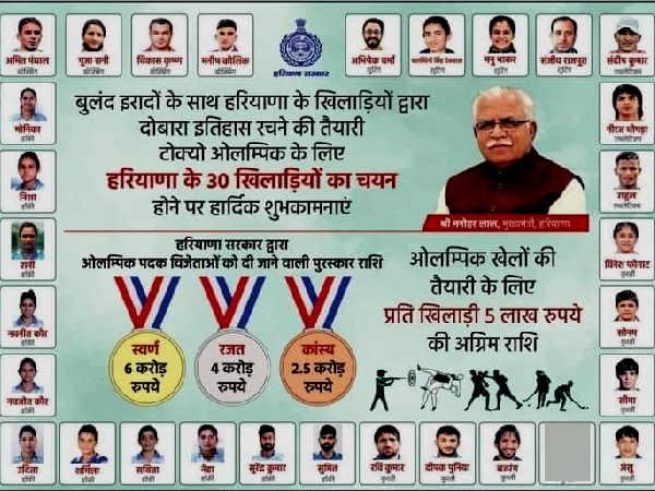 44% of the total Indian athletes appearing in Paralympic games are from Haryana 44% of the total Indian athletes appearing in Paralympic games are from Haryana