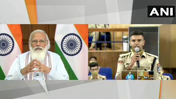 Prime Minister Narendra Modi interacts virtually with trainee IPS officers Prime Minister Narendra Modi interacts virtually with trainee IPS officers