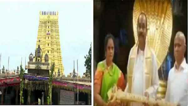 भगवान वेंकटेश्वर को चढ़ावे में मिली सोने की तलवार