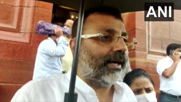 Uproar over Pegasus BJP MP Nishikant Dubey gives breach of privilege notice to Shashi Tharoor Uproar over Pegasus BJP MP Nishikant Dubey gives breach of privilege notice to Shashi Tharoor