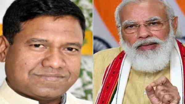 minister and son of jitan ram manjhi santosh suman met with pm modi minister and son of jitan ram manjhi santosh suman met with pm modi