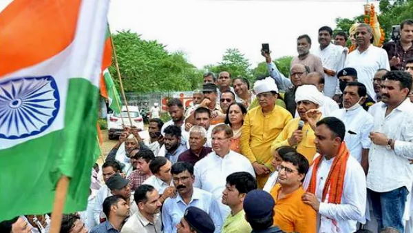 Tiranga yatra’ in Haryanas Bhiwani Tiranga yatra’ in Haryanas Bhiwani