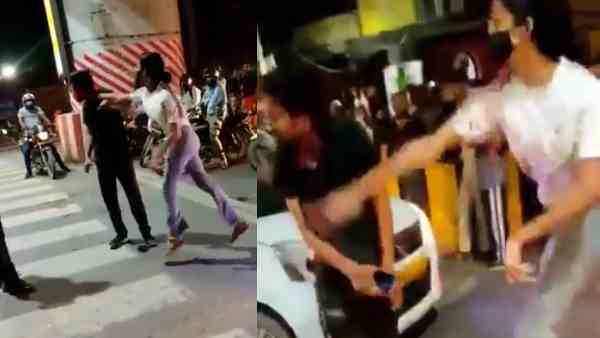 Lucknow News: police filed fir against angry girl who beaten cab driver Lucknow News: police filed fir against angry girl who beaten cab driver