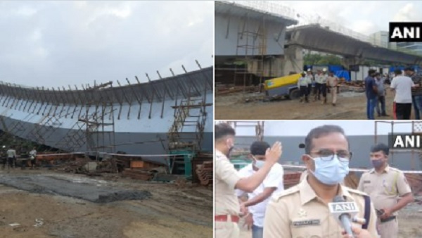 मुंबई: निर्माणाधीन फ्लाईओवर का हिस्सा गिरा, 13 लोग घायल मुंबई: निर्माणाधीन फ्लाईओवर का हिस्सा गिरा, 13 लोग घायल