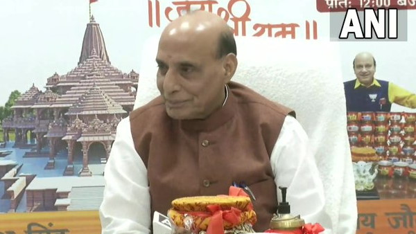 water for ram mandir jalabhishek should come from all nations: Defence Min Rajnath Singh water for ram mandir jalabhishek should come from all nations: Defence Min Rajnath Singh
