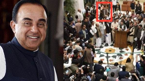Fact Check Subramanian Swamy did not attend the opposition press conference Fact Check Subramanian Swamy did not attend the opposition press conference