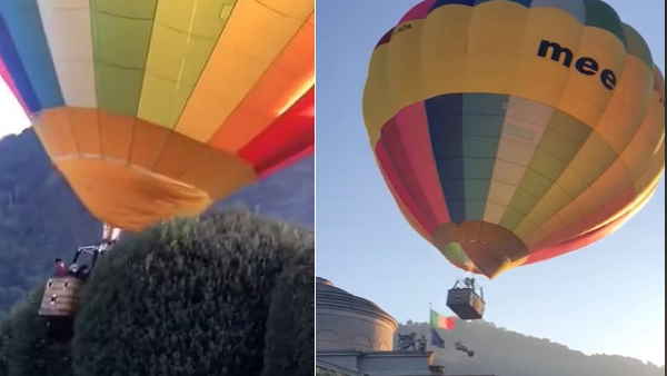 हवा में फट गया यात्रियों से भरा हॉट एयर बैलून