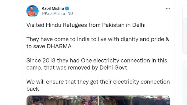 भाजपा नेता ने झुग्गी में जाकर किया था वादा- दिलाएंगे बिजली