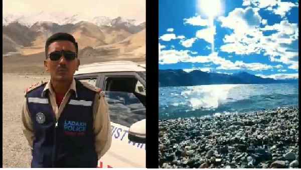 पैंगोंग लेक से लद्दाख पुलिस का संदेश