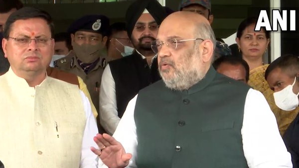 Amit Shah conducts aerial survey of the rain affected areas of Uttarakhand Amit Shah conducts aerial survey of the rain affected areas of Uttarakhand
