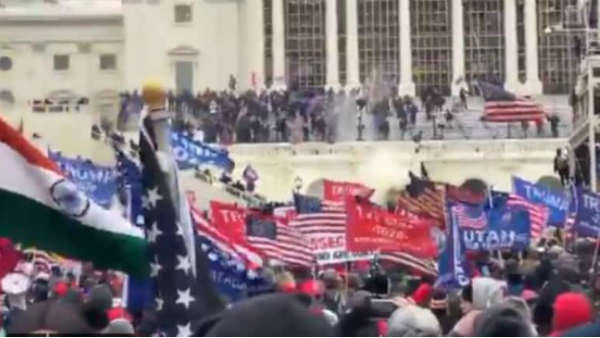 अमेरिकी संसद कैपिटल हिल पर हिंसा