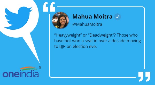 TMC MP Mahua Moitra takes dig after RPN Singh resigns from Congress TMC MP Mahua Moitra takes dig after RPN Singh resigns from Congress