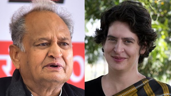 CM Ashok Gehlot Priyanka Gandhi CM Ashok Gehlot Priyanka Gandhi
