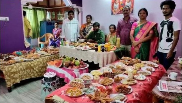 होने वाले दामाद के लिए परोसे गए 365 प्रकार के व्यंजन