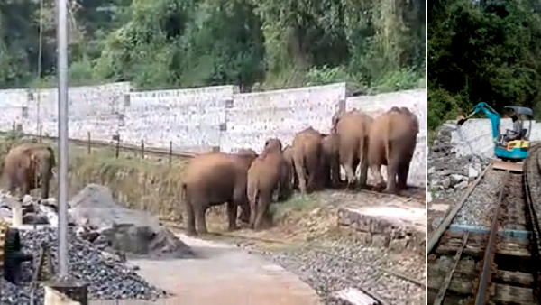 फिर दीवार तोड़ती जेसीबी का वीडियो सामने आया