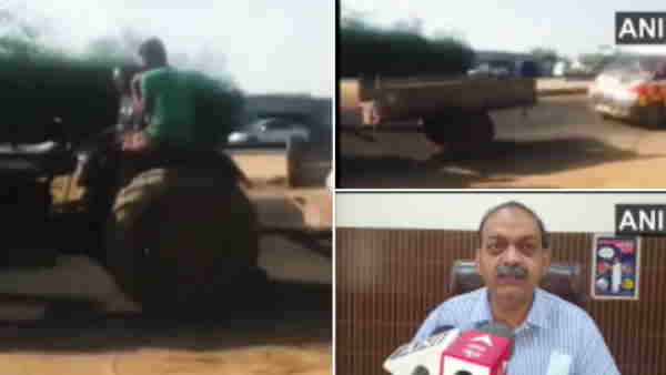 An ambulance ran out of fuel enroute to Meerut, later pulled by tractor An ambulance ran out of fuel enroute to Meerut, later pulled by tractor