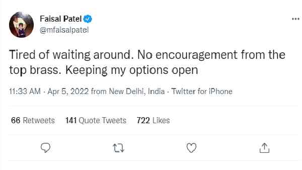 I am keeping my option open - Faisal Patel