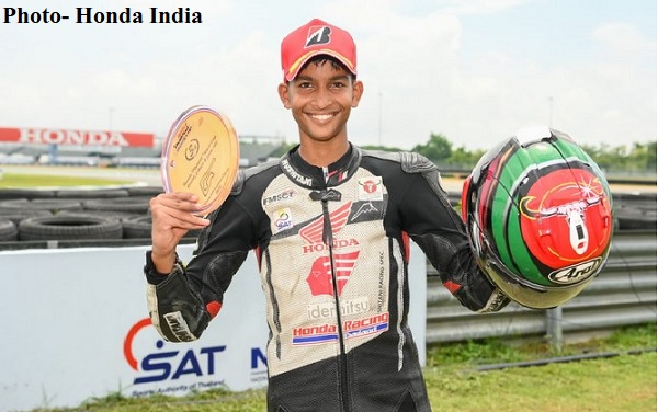 Sarthak Chavan becomes first Indian racer to make it to the podium in Thailand Talent Cup