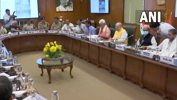Amit Shah Review meeting Amit Shah Review meeting