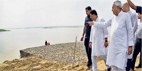 Indias second largest physical modeling center at Virpur Supaul; Bihar CM Nitish Kumar inspected project Indias second largest physical modeling center at Virpur Supaul; Bihar CM Nitish Kumar inspected project