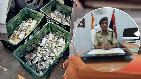 Bihar Gopalganj Excise Department Seized 276 Kg Silver from A Car Bihar Gopalganj Excise Department Seized 276 Kg Silver from A Car