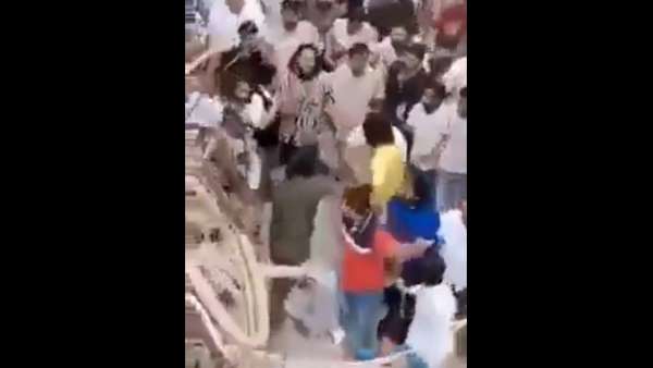 Shahrukh Pathan out on parole was welcomed by the crowd Shahrukh Pathan out on parole was welcomed by the crowd