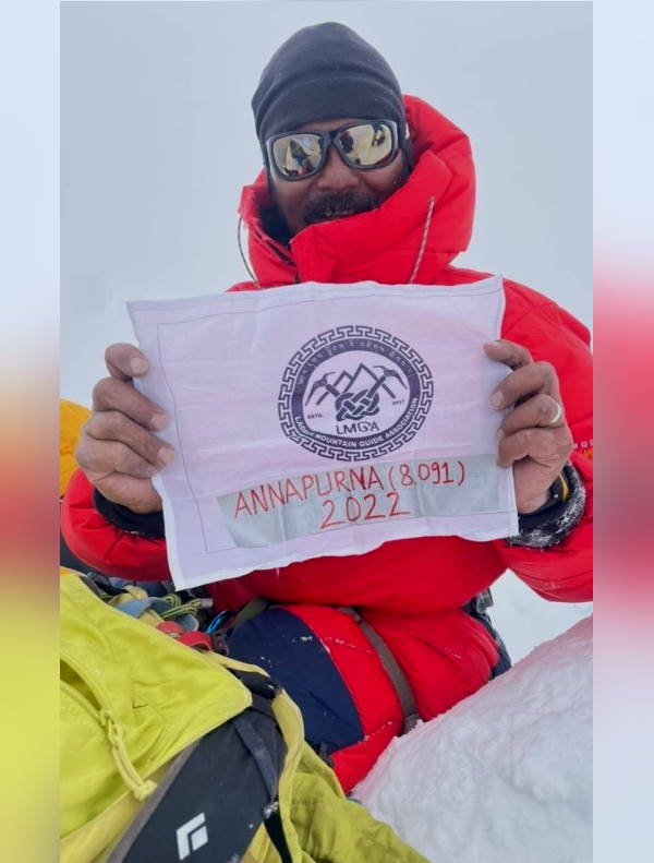 Skalzang Rigzin a climber from Ladakh, without supplemental oxygen Skalzang Rigzin a climber from Ladakh, without supplemental oxygen