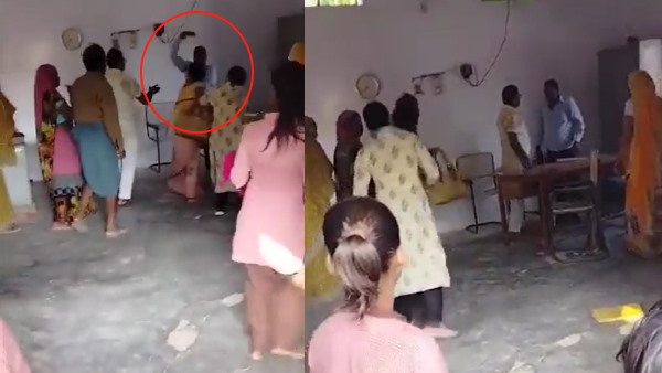 स्कूल देर से पहुंचने का लेकर हुआ विवाद
