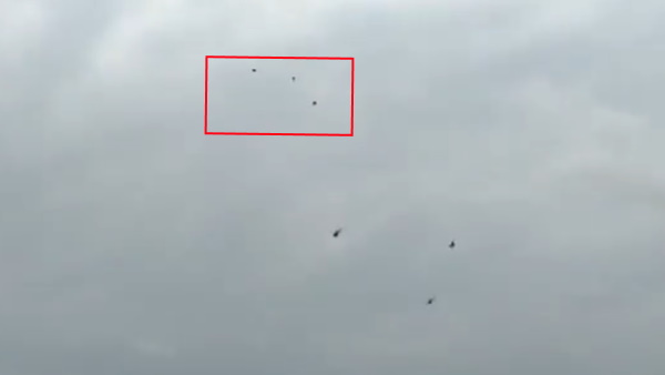black balloons released by protesters close to PM Modis chopper in Andhra black balloons released by protesters close to PM Modis chopper in Andhra