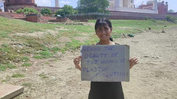 लिसीप्रिया फिर पहुंचीं ताजमहल, सफाई देखकर हुईं बेहद खुश