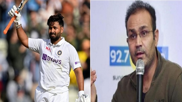 Rishabh pant and virendra sehwag Rishabh pant and virendra sehwag