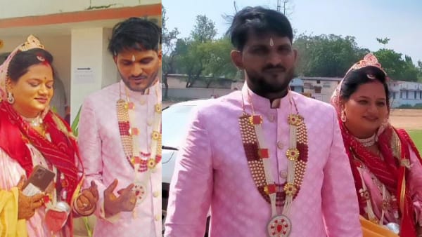 दुल्हन वोट डालने की अपील
