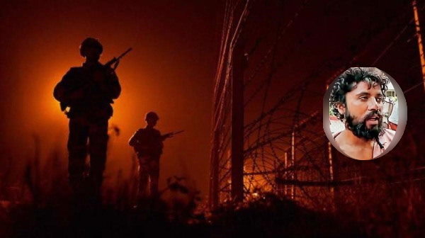 A Pakistani was entering India from across the border, caught by BSF punjab A Pakistani was entering India from across the border, caught by BSF punjab