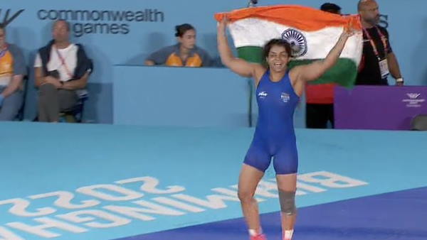 Sakshi also won gold in wrestling