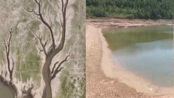 चीन की सबसे बड़ी पोयांग झील पर सूखे की मार