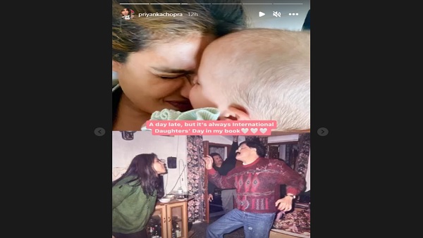 प्रियंका ने दिखाया बेटी मालती मैरी का चेहरा