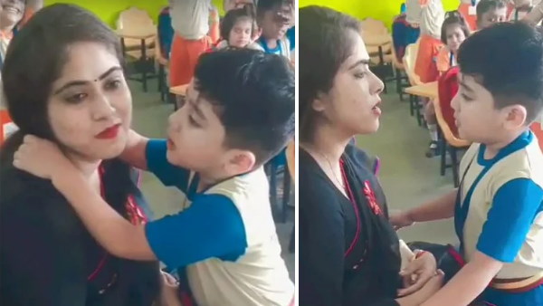 सोशल मीडिया पर वायरल हुआ टीचर और छात्र का वीडियो
