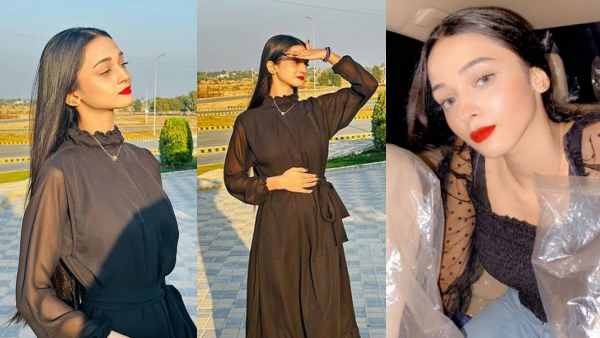 आयशा की सिग्नेचर रेड लिपस्टिक