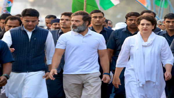 यात्रा में कम समय के लिए मौजूद रहे अशोक गहलोत